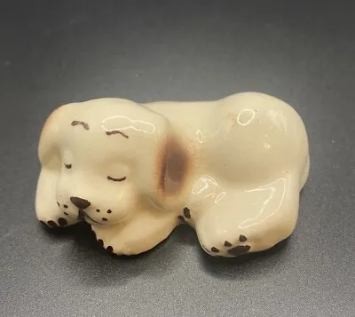 Buy Vintage California Pottery Ceramic Dog Puppy Sleeping Laying  Sweet Figurine • 10.73£