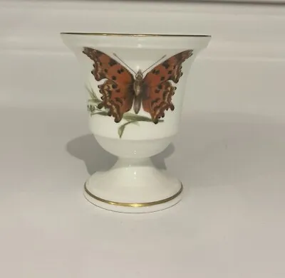 Buy Royal Worcester Small Vase Butterfly English Bone China Collectible Vintage • 0.99£