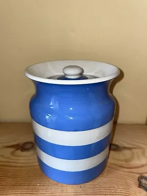 Buy Cornishware Blue And White Storage Jar. • 18£