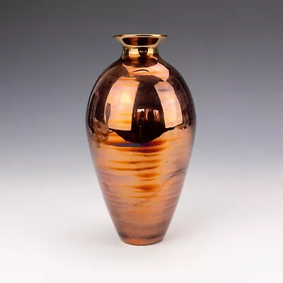 Buy Vintage Stephen Atkinson-Jones Studio Pottery - Copper Lustre Vase • 29.99£