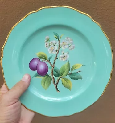 Buy Antique Spode Copeland's China Cabinet Plate Plum Fruit Goreous • 70.74£
