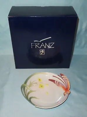 Buy Franz Porcelain Papillon Butterfly Dessert Plate W/ Box  FZ00229 ~ MINT • 96.06£