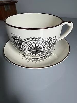 Buy Grays Pottery Mariners Compass Large Cup And Saucer • 30£