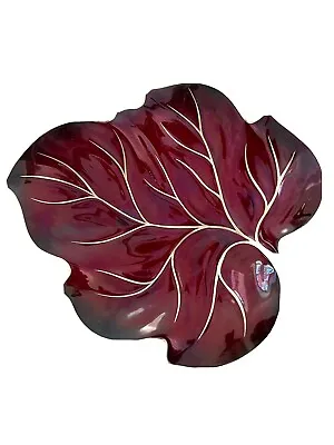 Buy Carlton Ware “Rouge Royale” Leaf Ornament 9” Perfect Condition • 10£