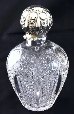 Buy Superb Silver-mounted Cut Glass Perfume Bottle, 1892 • 75£