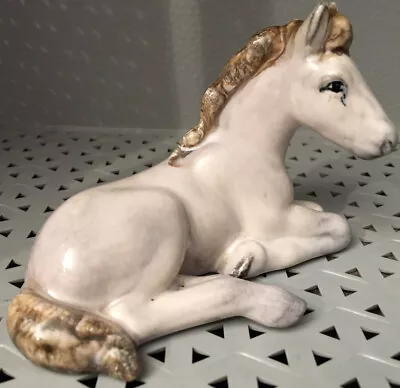 Buy Vintage Grey Foal/Horse By Austrian Royal Belvedere Vienna Porcelain Pottery • 30£