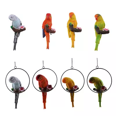 Buy Resin Parrot Budgerigar Bird Animal Ornament Hanging Decor • 17.20£
