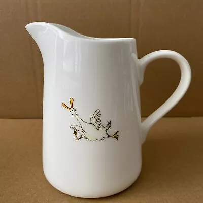 Buy JERSEY POTTERY JUG WITH DUCK DESIGN A SARAH BODDY  ILLUSTRATION. 13cm. VGC • 10£