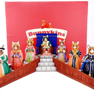 Buy Boxed Royal Doulton Bunnykins Tudor Collection Henry VIII And 6 Wives + Base • 169.99£