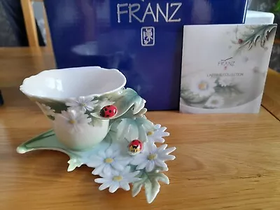 Buy Franz Porcelain Cup Saucer Set Pre Owned But Unused. Original Box.  2 Available  • 90£