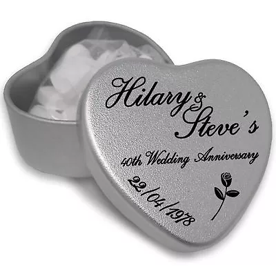 Buy Personalised Wedding Anniversary Favours With Sweets Party Table Decorations • 4.99£