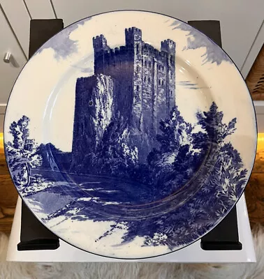 Buy 1912 Flow Blue Royal Doulton Earthenware Plate - Rochester Castle (D3610) • 11£