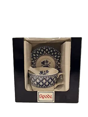 Buy SPODE Blue Italian Collection Geranium - Tea Cup & Saucer Set NIB • 33.19£