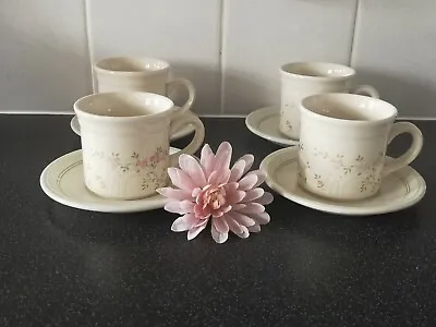 Buy X 4 Vintage 1980s Biltons Trellis Rose Tea Coffee Cups & Saucers  • 19.95£