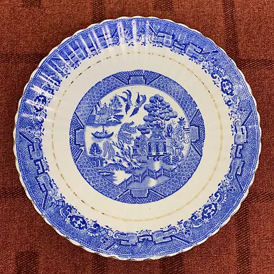 Buy Vintage Shore & Coggins English Bell China Willow Pattern Plate App 9” • 3.50£