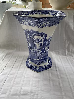 Buy SPODE - Blue Italian - Large Hexagonal Shape Vase • 55£