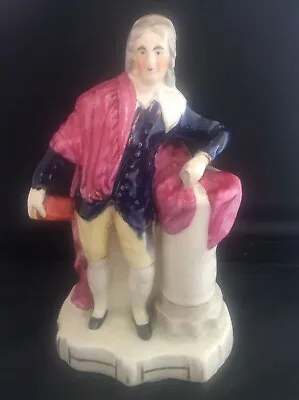Buy Rare John MILTON Antique Victorian Staffordshire Pottery Figure C19th 9” Tall • 185£