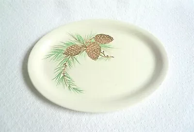 Buy Vintage Retro J & G MEAKIN 'STUDIOWARE' China Oval Plate Pine Cone Design  • 14£