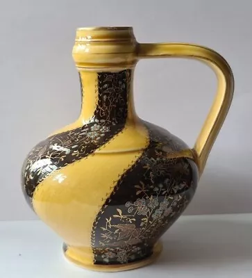 Buy Antique Aesthetic  Yellow Enamelled  Bud Vase Jug Ewer  • 16£