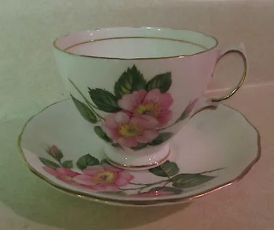Buy Vintage Royal Vale Bone China Cup & Saucer Set - Made In England - Floral Design • 9.59£