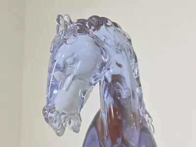 Buy Italy Murano Arnaldo Zanella Neodymium Glass Horse Object Venice  • 880.65£