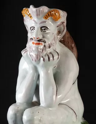 Buy Antique Fauna Statue Pitcher Sculpture Devil Decor Figurine Art Rare Old 18th • 1,042.41£