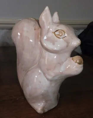 Buy Vintage David Sharp Rye Pottery  Fawn Squirrel Moneybox 8.5 Inches Tall Signed • 22£