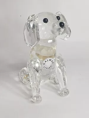 Buy Galway Living Crystal Glass Large Dog Sitting  • 25£