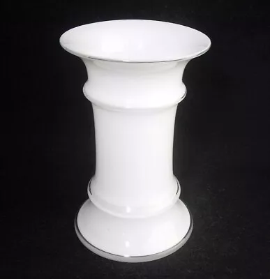 Buy Vintage Retro Holmegaard Denmark Small White Glass Vase Shape 486 (with Label) • 24.99£