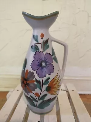 Buy RARE Vintage Flora Gouda Holland Viola Pitcher Vase - 1477 - 20cm - 60s 70s • 22£