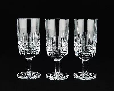 Buy Three Wedgwood Crystal  'wwc3'  Cut Crystal Sherry Glasses  Signed • 22£