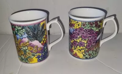 Buy Duchess Fine Bone China Coffee Tea Mugs Floral Made In England Set Of 2  • 25.25£
