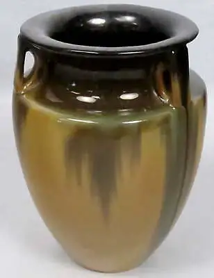 Buy Vintage Fulper Pottery Bullet Art Vase Yellow Flambe Glaze 3 Handles Shape 530 • 529.62£