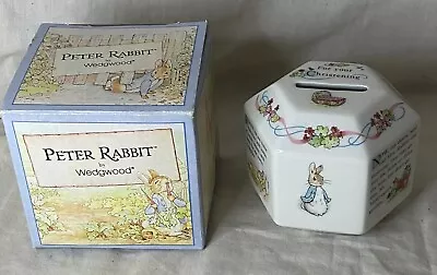 Buy Peter Rabbit Moneybox Christening Gift By Wedgwood - Boxed • 8.99£
