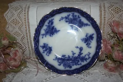 Buy Vintage Stanley Pottery Flow Blue Plate 22 Cm C 1920's Reg 2329815  Touraine  34 • 15£
