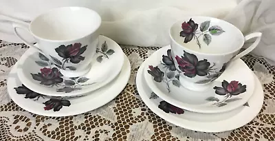 Buy Royal Albert Fine Bone China Masquerade 2x Cups, Saucers And 6.5  Side Plate Set • 14.95£