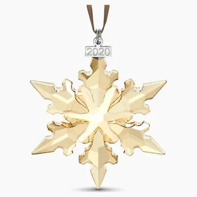 Buy Swarovski 2020 Christmas Ornament Gold  Festive Star   5489192 Retired Free Post • 55£
