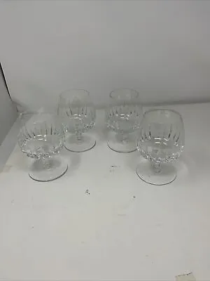 Buy Set Of FOUR Wedgwood Crystal Majesty Brandy Glasses Or Snifters • 96.06£