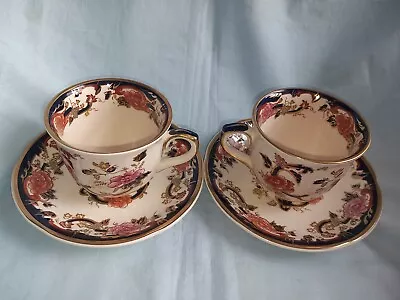 Buy Masons Ironstone Blue Mandalay Pattern X 2 Cups  & Saucers-4 Pieces-Look Unused • 50£