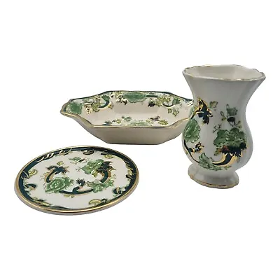 Buy Masons Ironstone Chartreuse Bundle Dish Vase And Plate • 24.95£