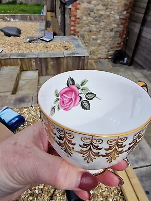 Buy Set Of 3 Vintage Taylor Kent Bone China Tea Set With Pink Rose • 5£