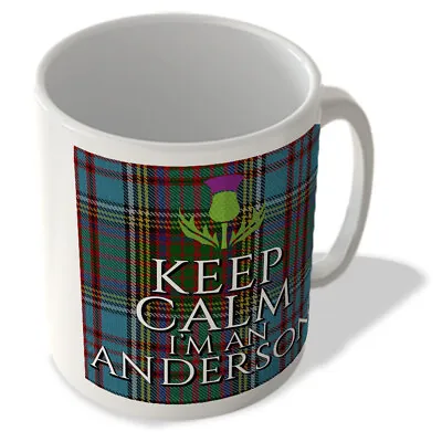Buy Keep Calm I'm An Anderson - Anderson Tartan - (Thistle) - Scottish Mug • 10.99£