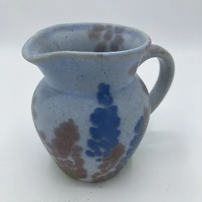 Buy Pastel Conwy Welsh Studio Pottery Blue Mottled Jug • 12£