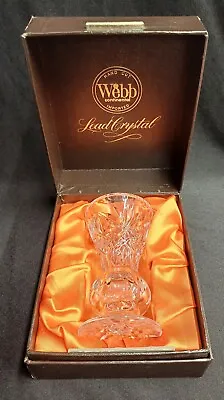 Buy Webb Continental Hand Cut Lead Crystal Vase - Boxed • 19.99£