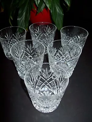 Buy 6 X ROYAL DOULTON CRYSTAL SPIRITS WHISKY GLASSES Signed ( Similar To Juliette )  • 54.99£