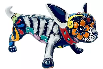 Buy Mexican Talavera Chihuahua Hiking Figure Dog Animal Pottery Folk Art 15  • 93.92£