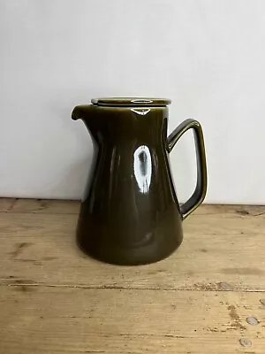 Buy Vintage Porsgrund Pottery Green Coffee Pot Norway Scandi Nordic Style Good Cond • 25£