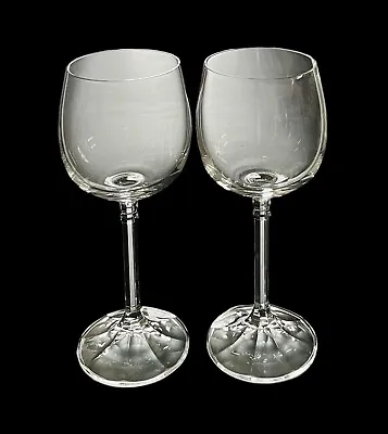 Buy Set Of 2 Vintage Bohemia Czech Crystal 7” Wine Glasses Stemware Excellent • 14.45£