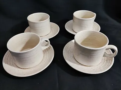 Buy Churchill Homespun England Set Of 4 Cups & Saucers Tea Coffee  Vintage • 12.99£