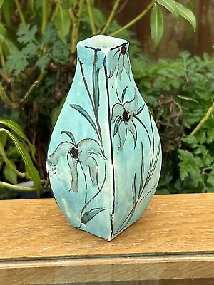 Buy Cobridge Stoneware Rare Blue Trial Design 13.5cm Vase By Anita Harris C2002 • 85£